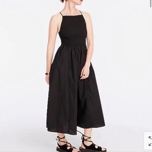 JCrew - Elegant Black Midi Dress